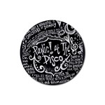 Panic ! At The Disco Lyric Quotes Rubber Coaster (Round)