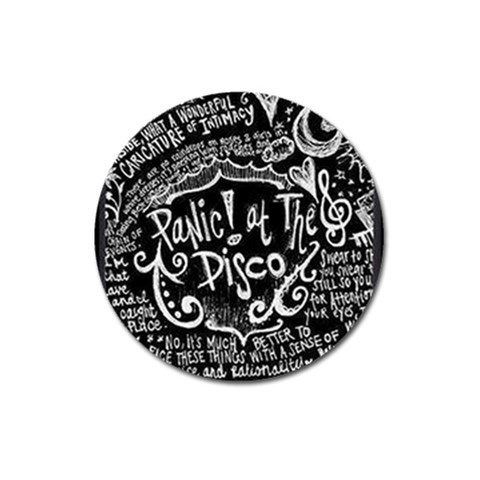 Panic ! At The Disco Lyric Quotes Magnet 3  (Round) from ArtsNow.com Front