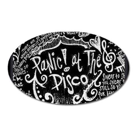 Panic ! At The Disco Lyric Quotes Magnet (Oval) from ArtsNow.com Front