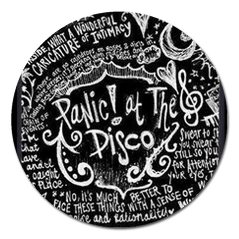 Panic ! At The Disco Lyric Quotes Magnet 5  (Round) from ArtsNow.com Front