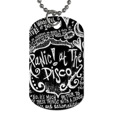 Panic ! At The Disco Lyric Quotes Dog Tag (One Side) from ArtsNow.com Front