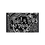 Panic ! At The Disco Lyric Quotes Sticker Rectangular (100 pack)