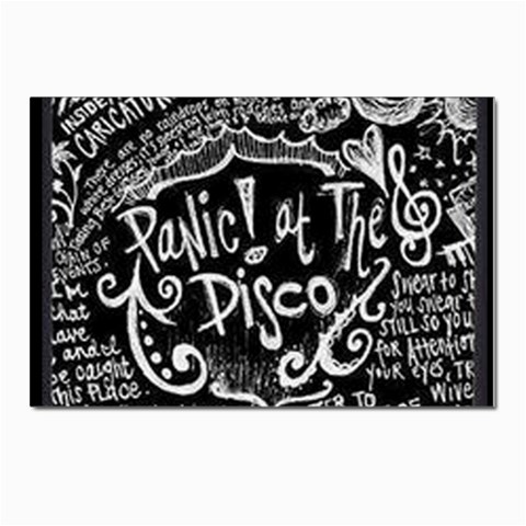 Panic ! At The Disco Lyric Quotes Postcards 5  x 7  (Pkg of 10) from ArtsNow.com Front