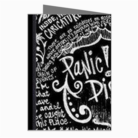 Panic ! At The Disco Lyric Quotes Greeting Card from ArtsNow.com Right