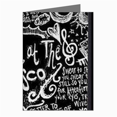 Panic ! At The Disco Lyric Quotes Greeting Cards (Pkg of 8) from ArtsNow.com Left