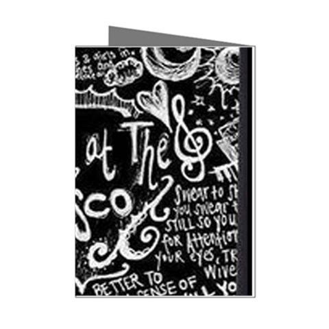 Panic ! At The Disco Lyric Quotes Mini Greeting Cards (Pkg of 8) from ArtsNow.com Left