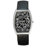 Panic ! At The Disco Lyric Quotes Barrel Style Metal Watch