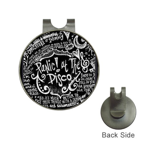 Panic ! At The Disco Lyric Quotes Golf Ball Marker Hat Clip from ArtsNow.com Front