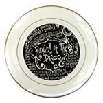 Panic ! At The Disco Lyric Quotes Porcelain Plate