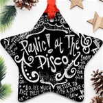 Panic ! At The Disco Lyric Quotes Star Ornament (Two Sides)