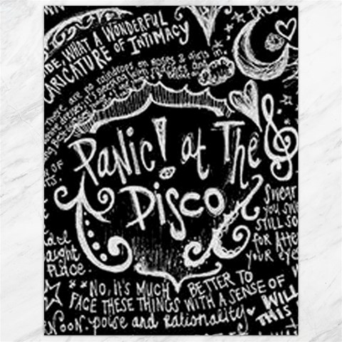 Panic ! At The Disco Lyric Quotes Canvas 12  x 16  from ArtsNow.com 11.86 x15.41  Canvas - 1