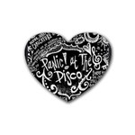 Panic ! At The Disco Lyric Quotes Rubber Heart Coaster (4 pack)