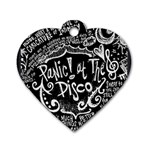 Panic ! At The Disco Lyric Quotes Dog Tag Heart (One Side)