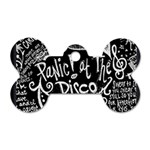Panic ! At The Disco Lyric Quotes Dog Tag Bone (Two Sides)