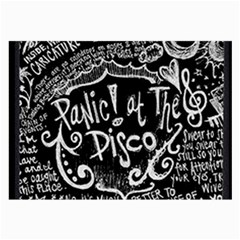 Panic ! At The Disco Lyric Quotes Large Glasses Cloth (2 Sides) from ArtsNow.com Back