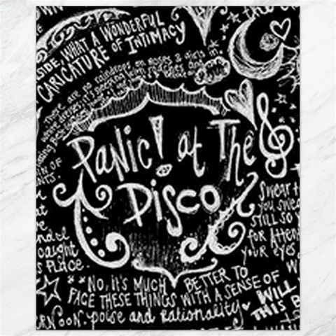 Panic ! At The Disco Lyric Quotes Canvas 11  x 14  from ArtsNow.com 10.95 x13.48  Canvas - 1
