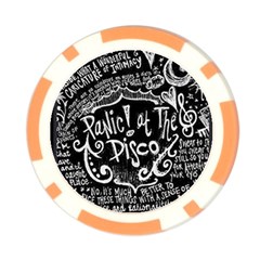 Panic ! At The Disco Lyric Quotes Poker Chip Card Guard from ArtsNow.com Front
