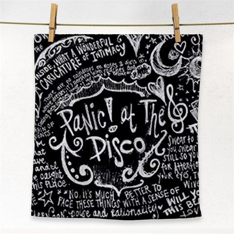 Panic ! At The Disco Lyric Quotes Face Towel from ArtsNow.com Front