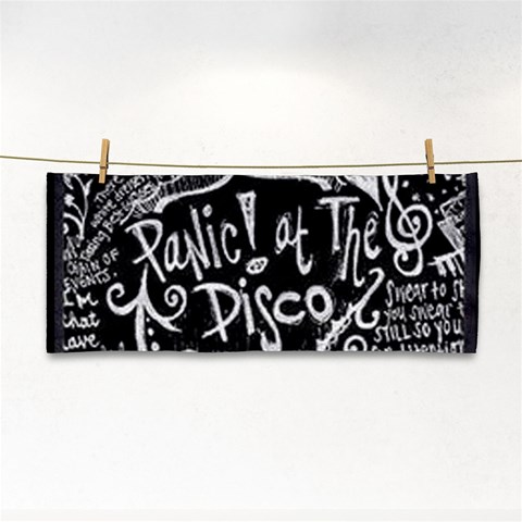 Panic ! At The Disco Lyric Quotes Hand Towel from ArtsNow.com Front