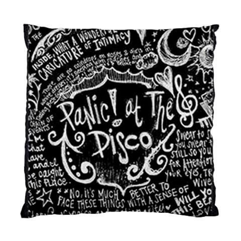 Panic ! At The Disco Lyric Quotes Standard Cushion Case (Two Sides) from ArtsNow.com Front