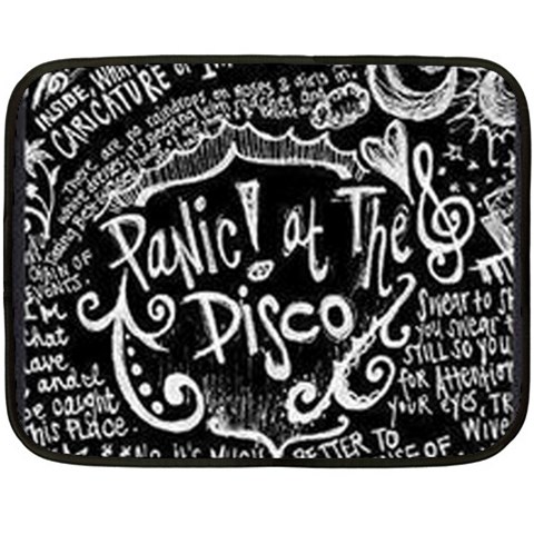 Panic ! At The Disco Lyric Quotes Double Sided Fleece Blanket (Mini) from ArtsNow.com 35 x27  Blanket Front