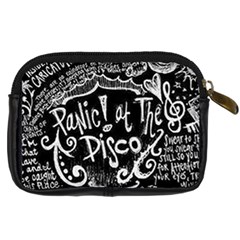 Panic ! At The Disco Lyric Quotes Digital Camera Leather Case from ArtsNow.com Back