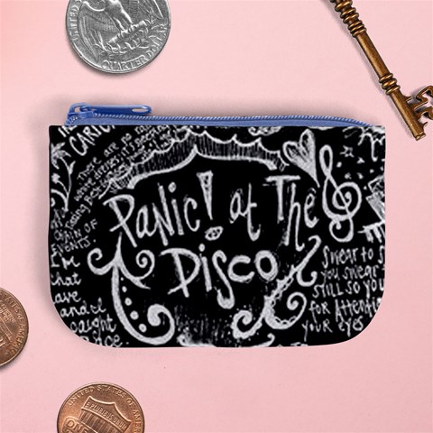 Panic ! At The Disco Lyric Quotes Mini Coin Purse from ArtsNow.com Front