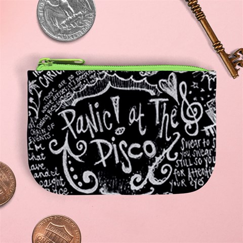 Panic ! At The Disco Lyric Quotes Mini Coin Purse from ArtsNow.com Front