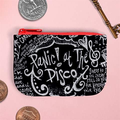Panic ! At The Disco Lyric Quotes Mini Coin Purse from ArtsNow.com Front