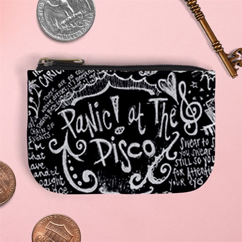 Panic ! At The Disco Lyric Quotes Mini Coin Purse from ArtsNow.com Front