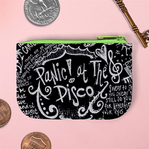 Panic ! At The Disco Lyric Quotes Mini Coin Purse from ArtsNow.com Back