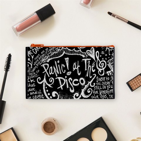 Panic ! At The Disco Lyric Quotes Cosmetic Bag (Small) from ArtsNow.com Front