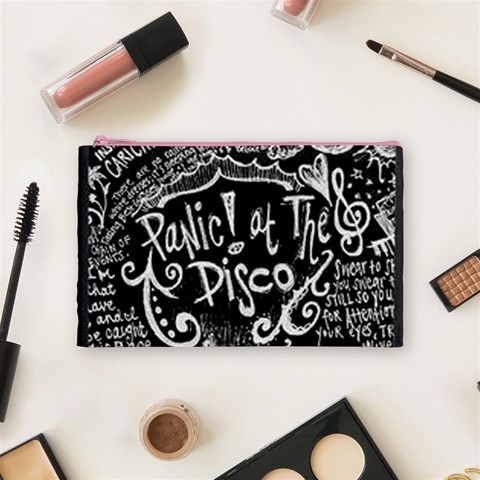 Panic ! At The Disco Lyric Quotes Cosmetic Bag (Medium) from ArtsNow.com Front