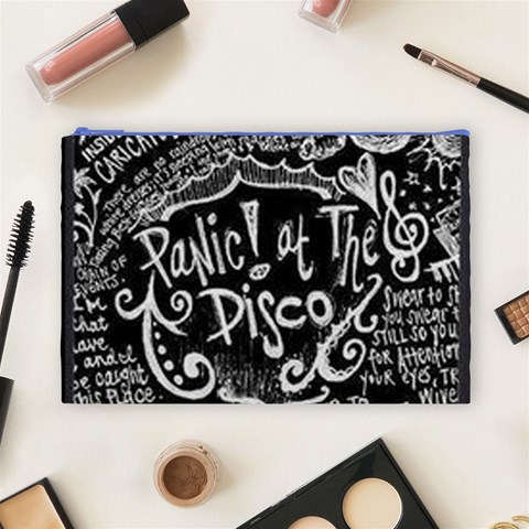 Panic ! At The Disco Lyric Quotes Cosmetic Bag (Large) from ArtsNow.com Front