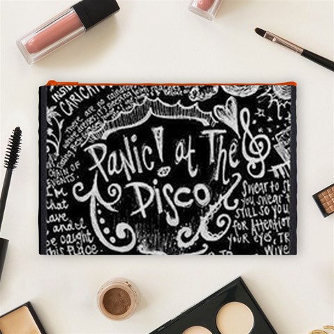 Panic ! At The Disco Lyric Quotes Cosmetic Bag (Large) from ArtsNow.com Front