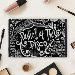 Panic ! At The Disco Lyric Quotes Cosmetic Bag (Large) from ArtsNow.com Front