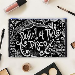 Panic ! At The Disco Lyric Quotes Cosmetic Bag (Large) from ArtsNow.com Front