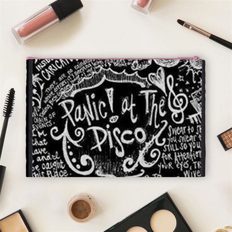 Panic ! At The Disco Lyric Quotes Cosmetic Bag (Large) from ArtsNow.com Back