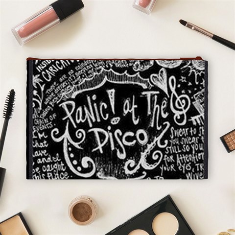 Panic ! At The Disco Lyric Quotes Cosmetic Bag (Large) from ArtsNow.com Back
