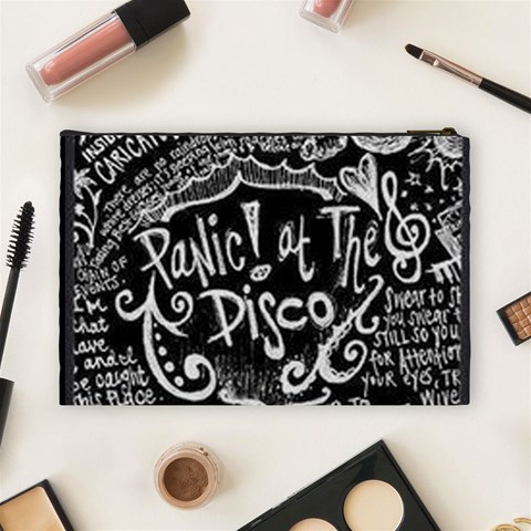 Panic ! At The Disco Lyric Quotes Cosmetic Bag (Large) from ArtsNow.com Back