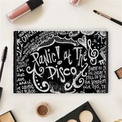 Panic ! At The Disco Lyric Quotes Cosmetic Bag (Large) from ArtsNow.com Back