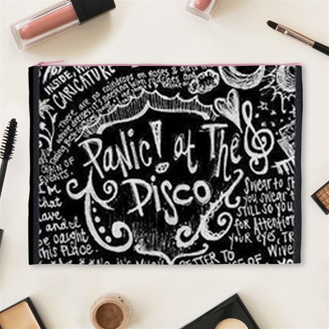 Panic ! At The Disco Lyric Quotes Cosmetic Bag (XL) from ArtsNow.com Front
