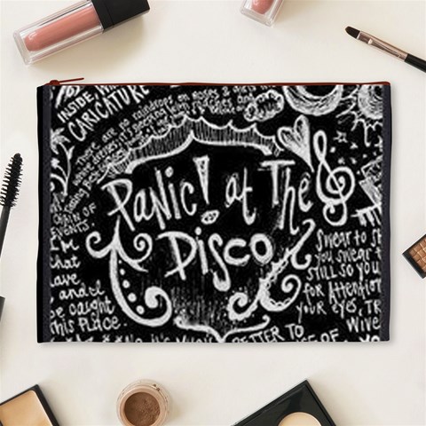 Panic ! At The Disco Lyric Quotes Cosmetic Bag (XL) from ArtsNow.com Front