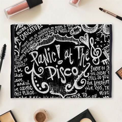 Panic ! At The Disco Lyric Quotes Cosmetic Bag (XL) from ArtsNow.com Front
