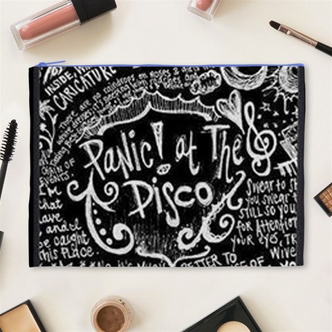 Panic ! At The Disco Lyric Quotes Cosmetic Bag (XL) from ArtsNow.com Front