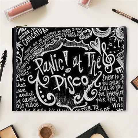 Panic ! At The Disco Lyric Quotes Cosmetic Bag (XL) from ArtsNow.com Front
