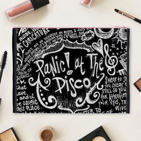Panic ! At The Disco Lyric Quotes Cosmetic Bag (XL) from ArtsNow.com Back