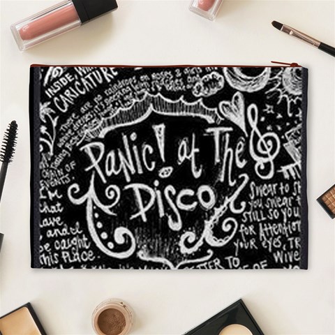 Panic ! At The Disco Lyric Quotes Cosmetic Bag (XL) from ArtsNow.com Back
