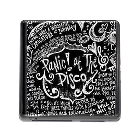 Panic ! At The Disco Lyric Quotes Memory Card Reader (Square) from ArtsNow.com Front
