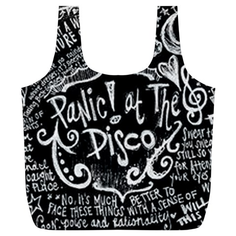 Panic ! At The Disco Lyric Quotes Full Print Recycle Bag (XL) from ArtsNow.com Front